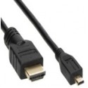 El.kabelis HDMI-microHDMI 1,5m. auksinis Versija: 1.4